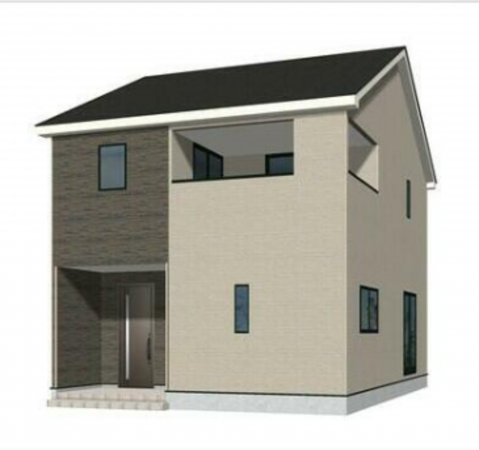 高岡市下麻生、新築一戸建ての外観画像です