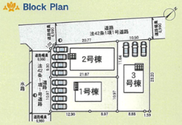 滑川市辰野、新築一戸建ての画像です
