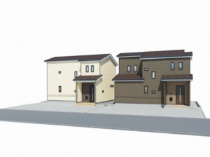 高岡市野村、新築一戸建ての外観画像です