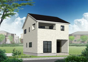 富山市松若町、新築一戸建ての外観画像です