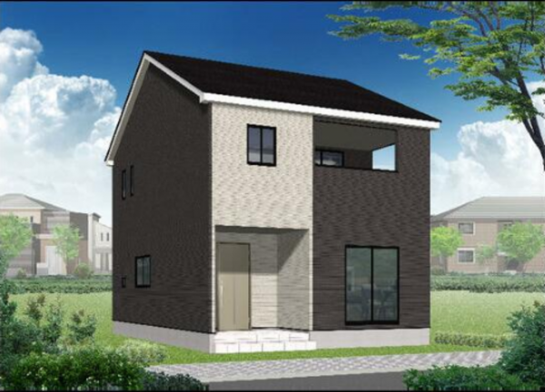 高岡市鐘紡町、新築一戸建ての外観画像です