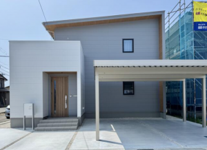 射水市二口、新築一戸建ての外観画像です