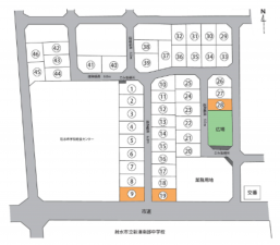 射水市鏡宮、土地の間取り画像です