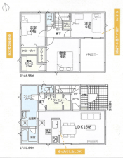 高岡市井口本江、新築一戸建ての間取り画像です