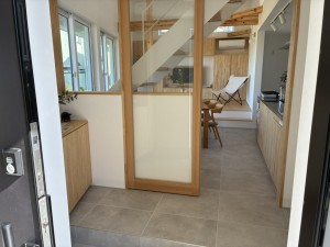 富山市藤木、新築一戸建ての玄関画像です