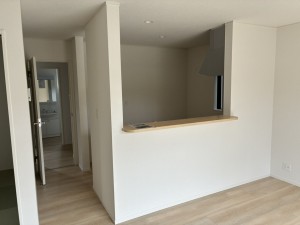 富山市中市、新築一戸建てのキッチン画像です