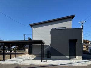 富山市中島、新築一戸建ての外観画像です