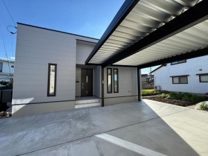 富山市大泉、新築一戸建ての外観画像です