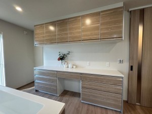 富山市大泉、新築一戸建てのキッチン画像です