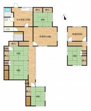 富山市千原崎、中古一戸建ての間取り画像です