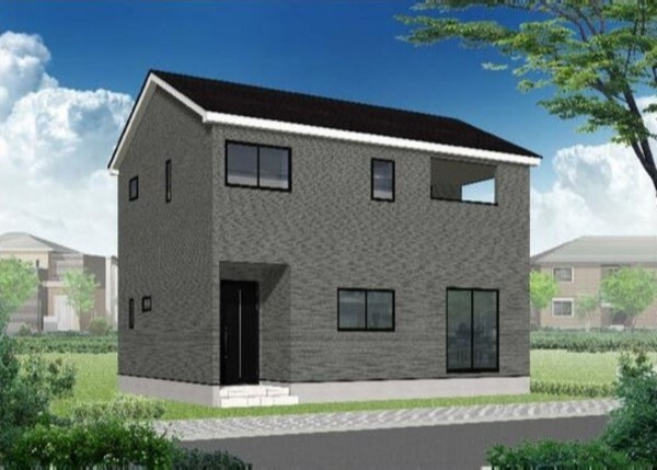 富山市下大久保、新築一戸建ての外観画像です