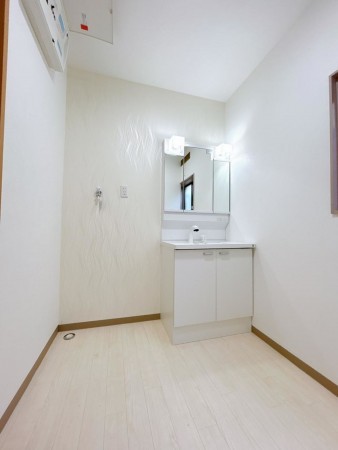 富山市鶴ケ丘町、中古一戸建ての洗面画像です