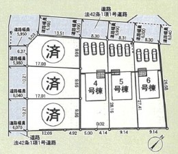 富山市下堀、新築一戸建ての地図画像です