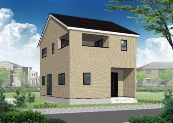 富山市綾田町、新築一戸建ての外観画像です