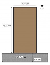 富山市蓮町、土地の間取り画像です