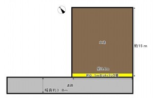 富山市五福、土地の間取り画像です