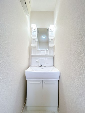 富山市本郷町、中古一戸建ての洗面画像です