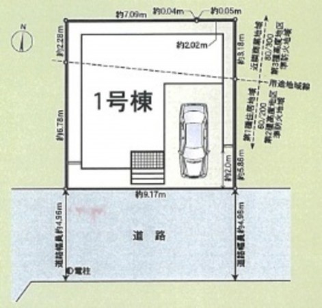富山市東田地方町、新築一戸建ての画像です