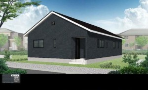 富山市秋吉新町、新築一戸建ての外観画像です