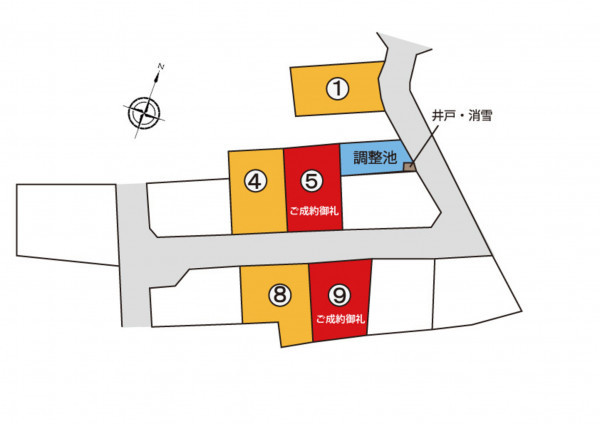 富山市本郷町、土地の間取り画像です