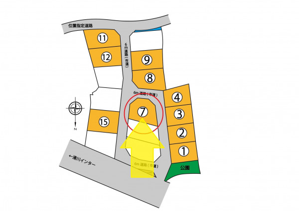 滑川市上小泉、土地の間取り画像です