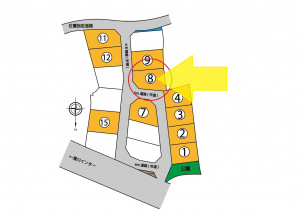 滑川市上小泉、土地の間取り画像です