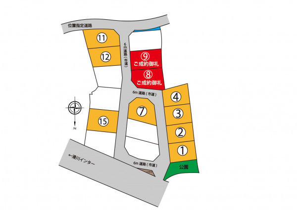 滑川市上小泉、土地の間取り画像です