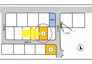 富山市下大久保、土地の間取り画像です