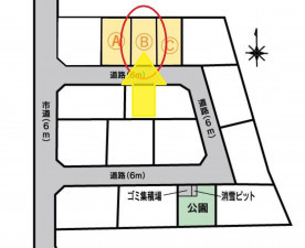 富山市新庄町、土地の間取り画像です