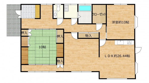 富山市金山新、中古一戸建ての間取り画像です