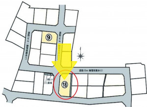 富山市上大久保、土地の間取り画像です