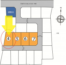 富山市上大久保、土地の間取り画像です