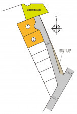 富山市上冨居、土地の間取り画像です