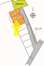 富山市上冨居、土地の間取り画像です