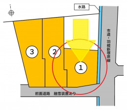 富山市婦中町分田、土地の間取り画像です
