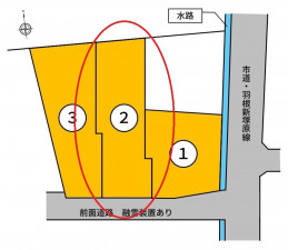 富山市婦中町分田、土地の間取り画像です
