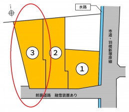 富山市婦中町分田、土地の間取り画像です