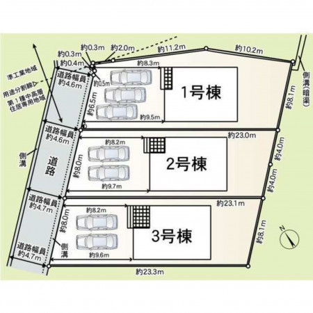 富山市粟島町、新築一戸建ての画像です