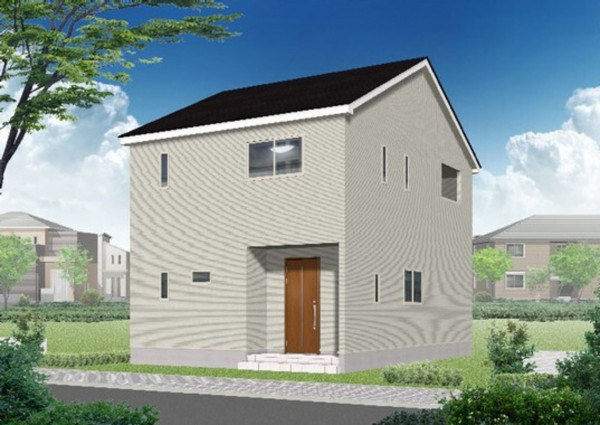 高岡市荻布新町、新築一戸建ての完成予想図（外観）画像です