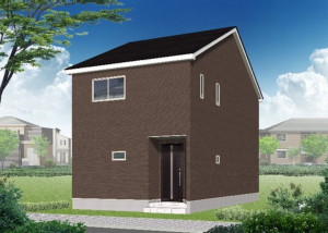 高岡市荻布新町、新築一戸建ての完成予想図（外観）画像です