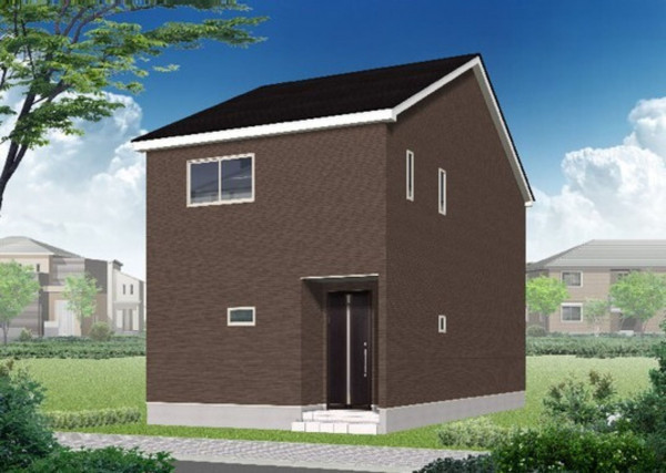 高岡市荻布新町、新築一戸建ての完成予想図（外観）画像です