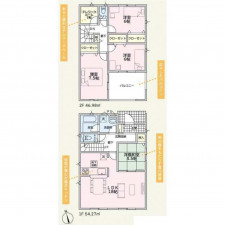 高岡市荻布新町、新築一戸建ての間取り画像です