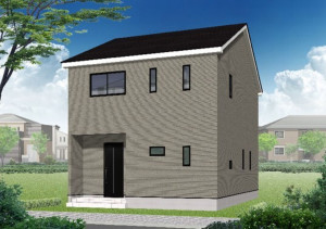 高岡市荻布新町、新築一戸建ての完成予想図（外観）画像です
