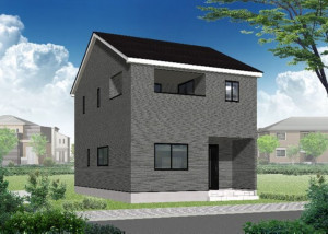 富山市藤木、新築一戸建ての外観画像です