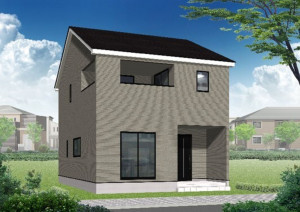 富山市藤木、新築一戸建ての外観画像です