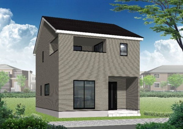 富山市藤木、新築一戸建ての外観画像です