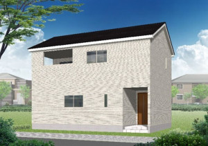 高岡市向野町、新築一戸建ての完成予想図（外観）画像です