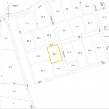 富山市水橋開発町、土地の間取り画像です