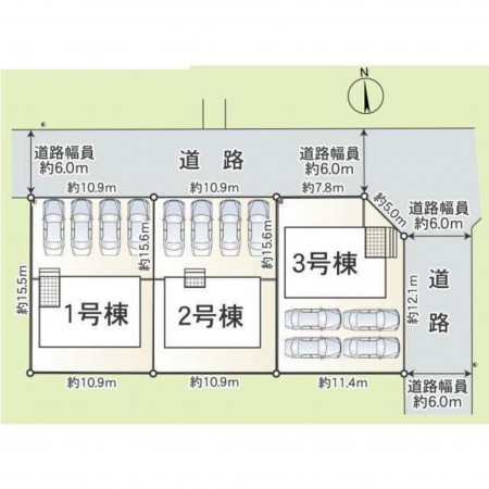 射水市鏡宮、新築一戸建ての地図画像です