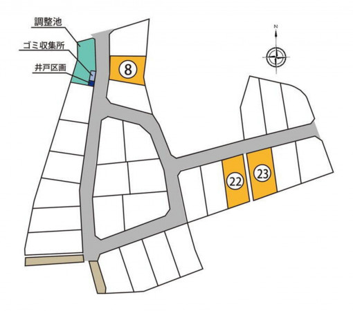 富山市藤木、土地の間取り画像です